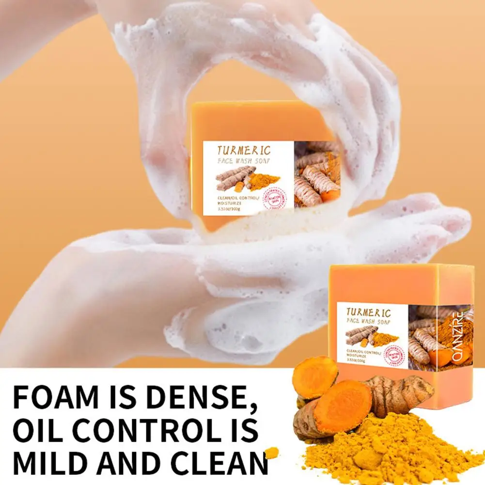

Lemon Turmeric Kojic Acid Soap Clean Facial Skin Improve Remover Keep Soap and Dark Moist Bathing Spot Texture Facial Clean K4T1