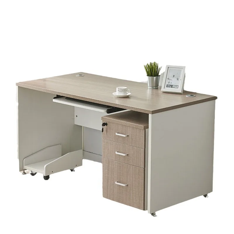 AA Staff Desk Single Drawer Writing Desktop Desk Simple and Modern