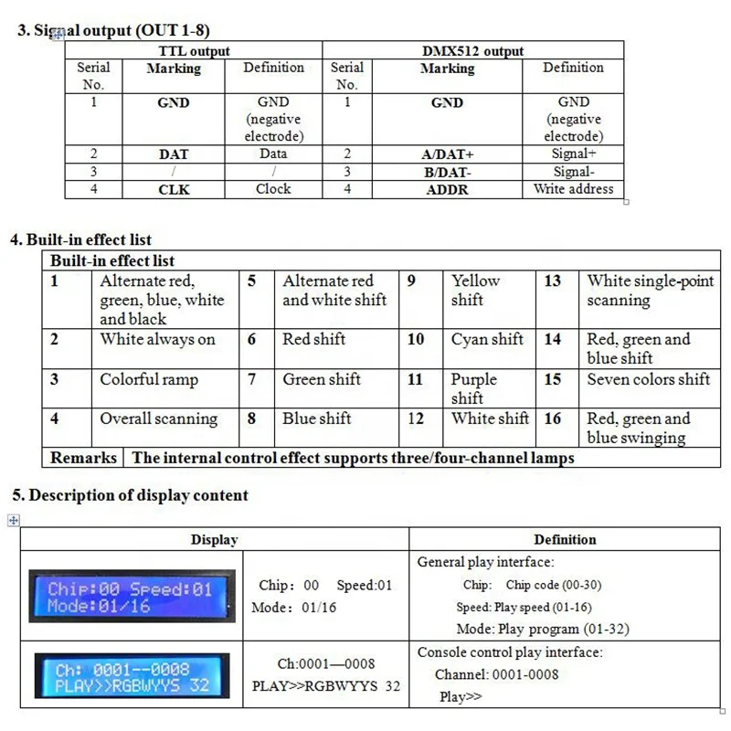 S-8000L Bar Club Console Pixel LED Controller 8 Ports 8192 Pixels SPI LED Pixel Controller