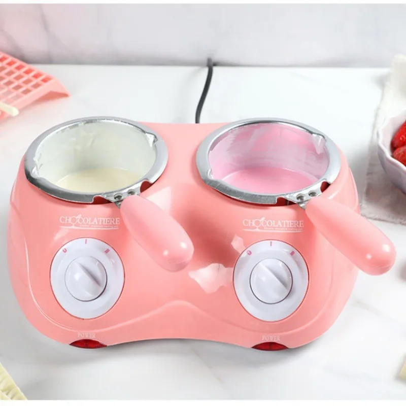 Chocolate Melting Pot Chocolate Melting Machine Household Double Pot Electric Hot Pot Equipped with A Complete Set of Tools