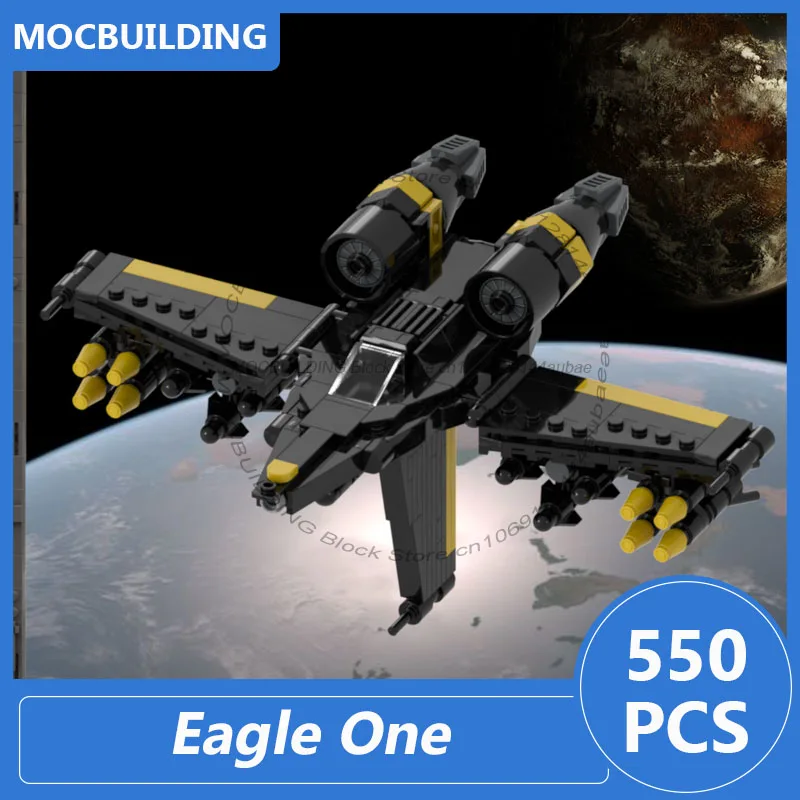 

Конструктор MOC: Модель «Орёл» с подставкой, набор для сборки, космическая коллекция, развивающая игрушка, подарок на Рождество, 550 деталей