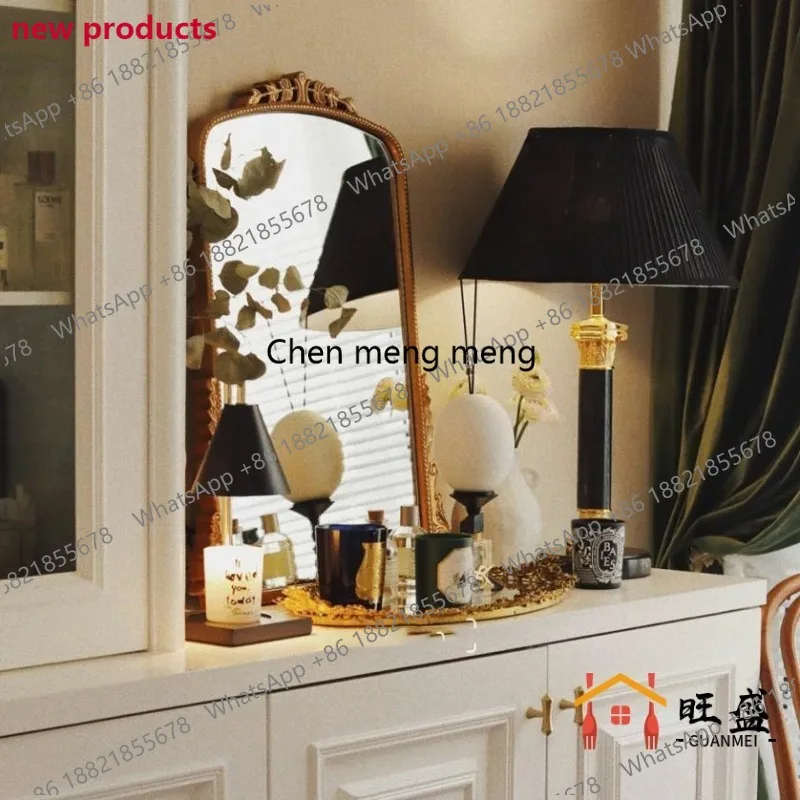 A139Makeup mirror Desktop home dressing, desktop, decoration, bathroom wall-mounted toilet mirror, American retro