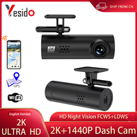 Yesido Dash Cam 1080P Car DVR for Car Camera Black Box Mini Camera Dashcam 24 Hour Parking Monitoring Loop Recording LF9 PRO