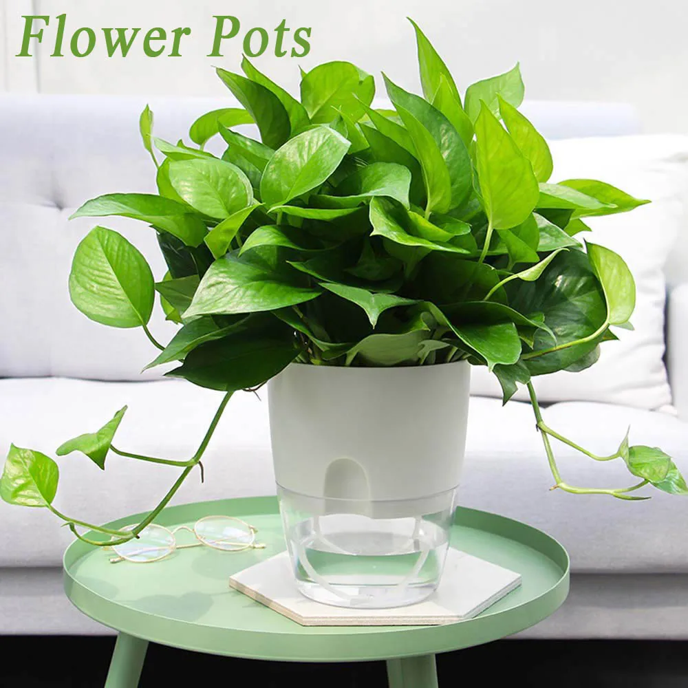 Indoor Table Purifying air Garden Supplies Green Dill Office Succulents Auto Irrigate Flower Pots Home Decor Plant Pot Planters