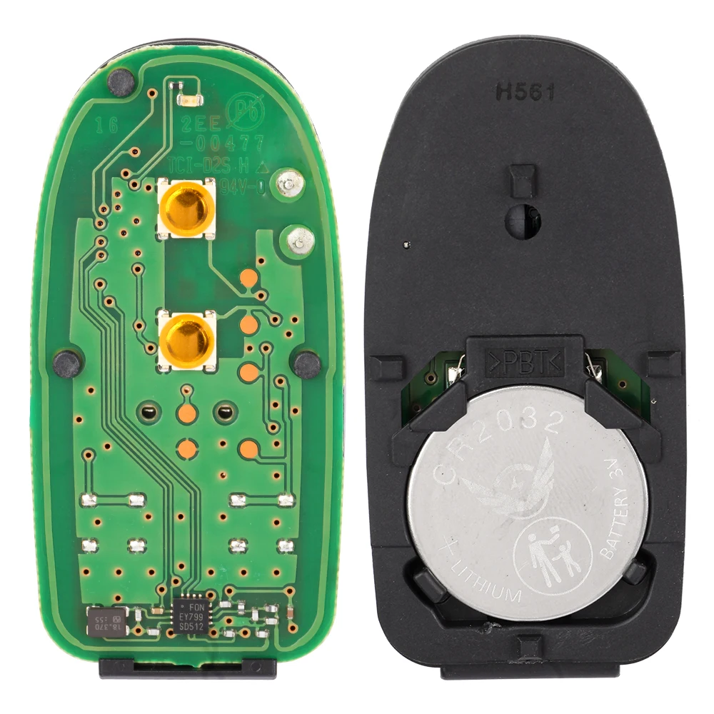 KEYECU 2 3 4 Buttons 315MHz PCF7953/ HITAG 3/ 47 Chip for Suzuki Alto Wagon Hustler Russia Market OEM Smart Remote Key Fob R74P1