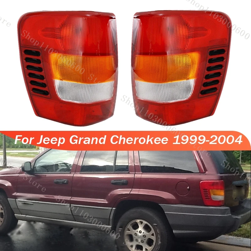 For Jeep Grand Cherokee 1999 2000 2001 2002 2003 2004 Tail Light Assembly Brake Lamp Warning Headlight Signal Light Without Bulb