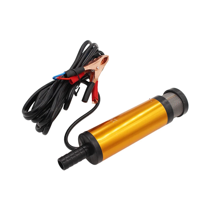 Portable Mini 12V 24V DC Electric Submersible Pump For Pumping Diesel Oil Water Aluminum Alloy Shell 12L/min Fuel Transfer Pump