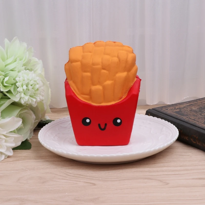 Papas fritas perfumadas crecimiento lento para aliviar estrés, juguete mano para apretar, regalo para niños,