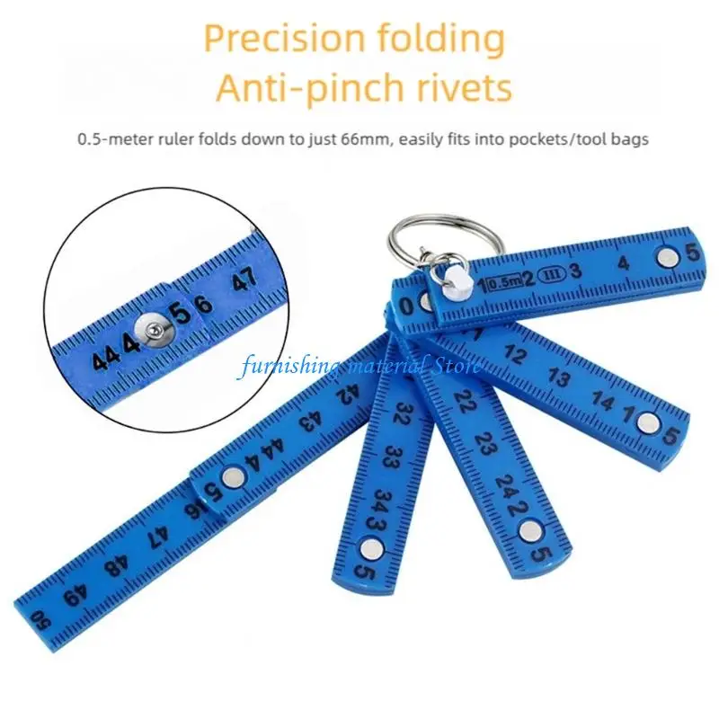 y5gd توفير المساحة أداة قياس حجم المسطرة البلاستيكية قابلة للطي