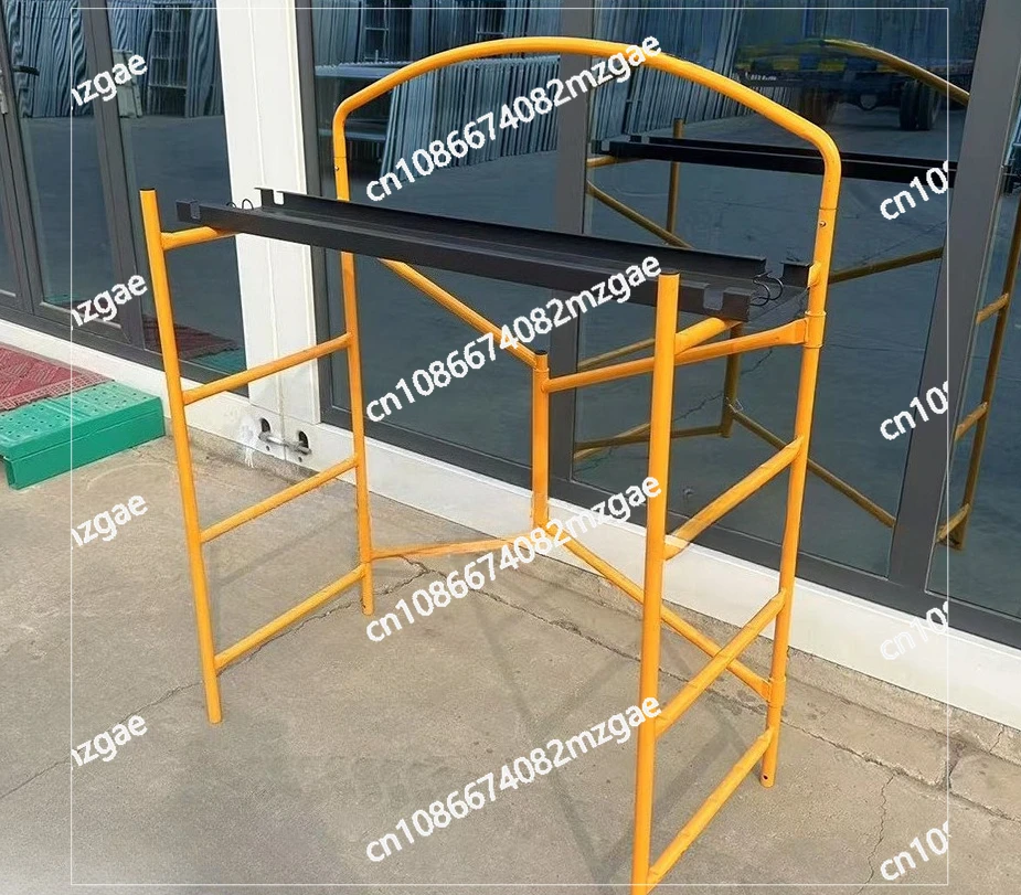 منصة رفع سقالة مجلفنة قابلة للطي من Hot Dip محمولة مع سقالة سميكة بعجلات