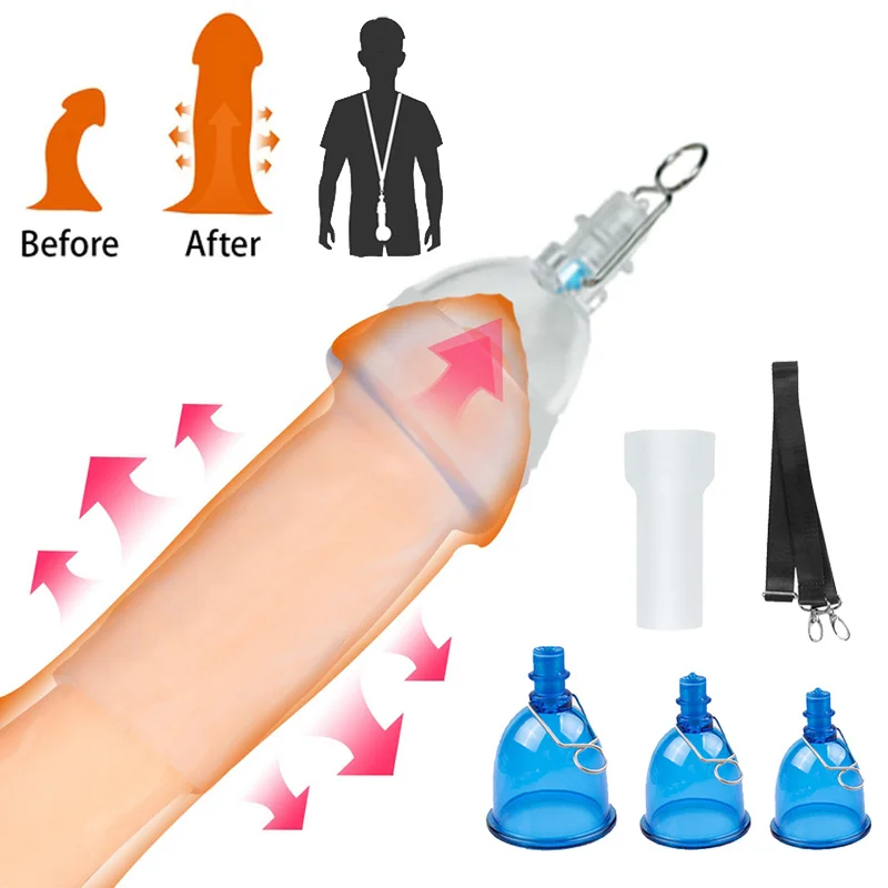 Penis Extender Bracket Enlargement Stretcher Bigger Hanger Tension Cup System Sex Toy for Men Penile Enlarger Enhancer Device