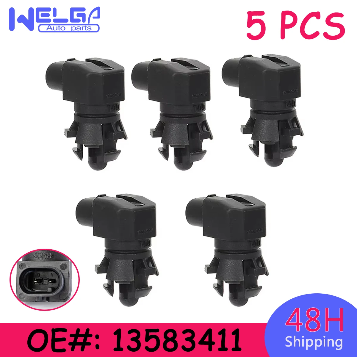 5 PCS 13583411 For Chevrolet Cruze Malibu For Cadillac 2017 External Ambient Air Temperature Sensor For Chevy Colorado