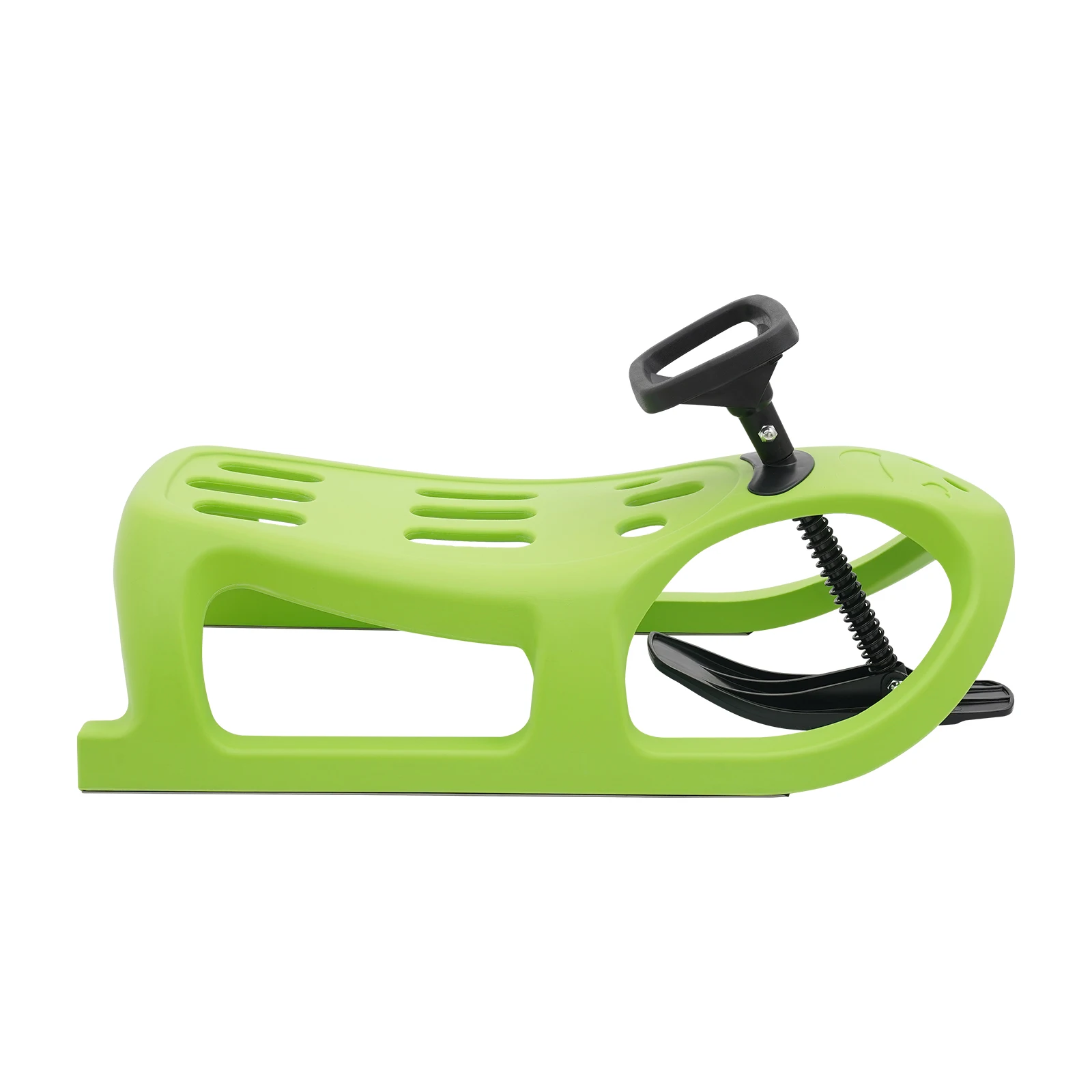 Snow Sled 100kg Load-bearing Capacity Single Rider Winter Sleigh Outdoor Snow Sled for Toddlers & Kids