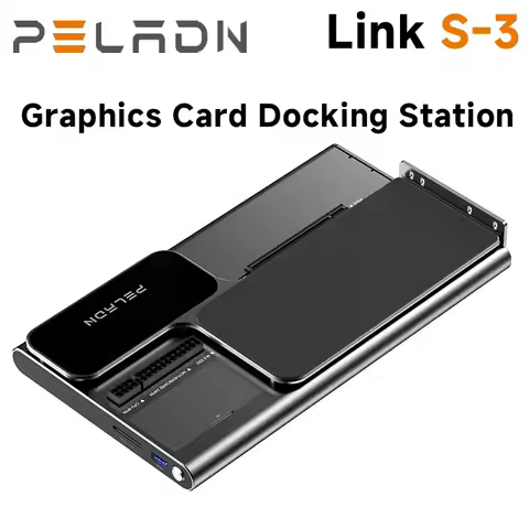 PELADN Link S-3 Dual Thunderbolt 5 GPU Graphics Card Docking Station OCulink PCIe x16 Slot 2.5G RJ45 LAN 1*PCIe3.0 x1 M.2 Slot