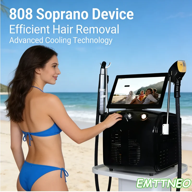 2 in 1 Multifunctional Beauty Machine Picosecond Tattoo Removal 808nm Diode Laser Hair Removal Ice Platinum Skin Rejuvenation