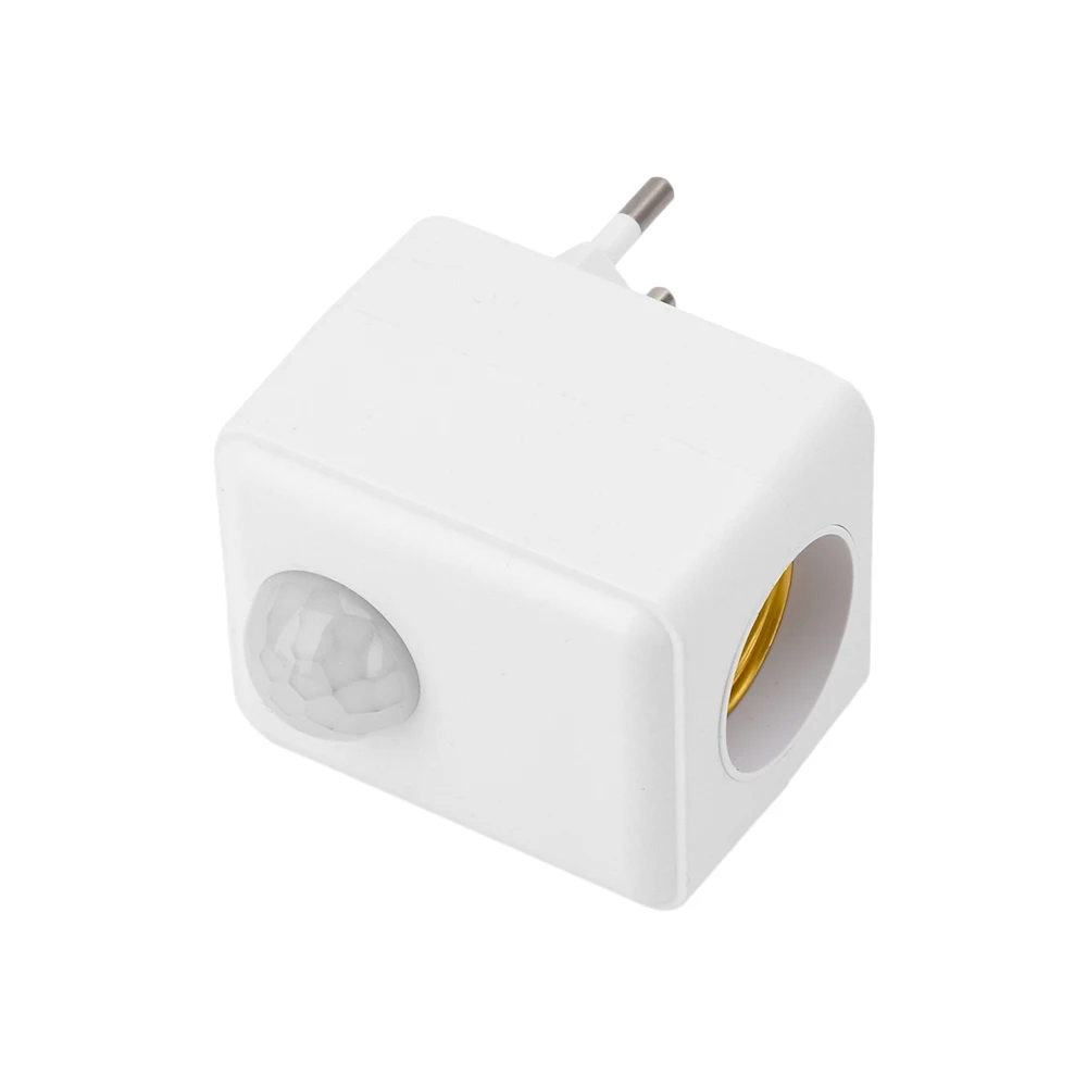 E27 Threaded Lampholder Infrared Sensor Switch IR Human Motion Sensor / Photoresistor Smart Switch Delay Off  EU/US Plug