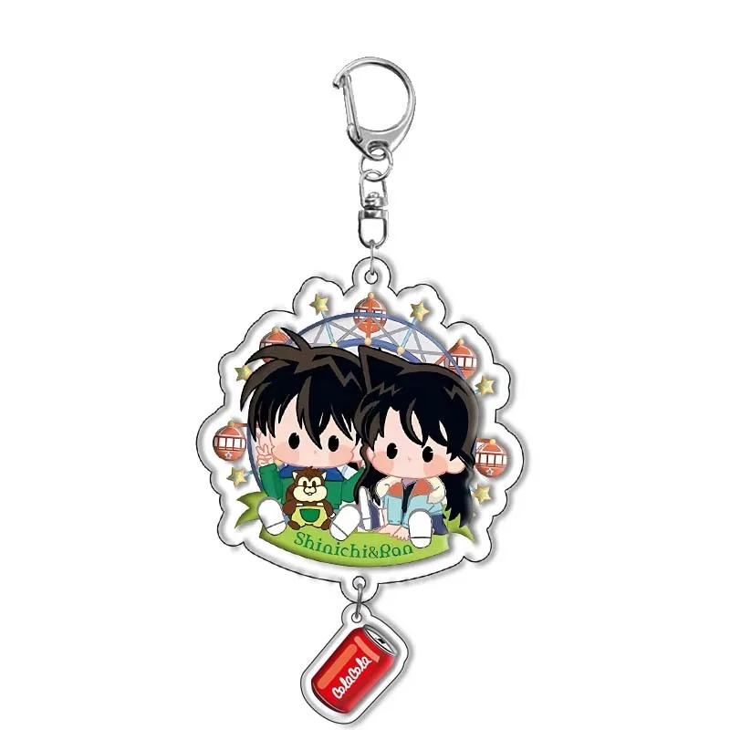 Acrylic Sandwich Style Animation Derivatives Key Chain Jimmy Kudo Anita Hailey Kid Phantom Thief Kawaii Cadeau Maitresse Ecole