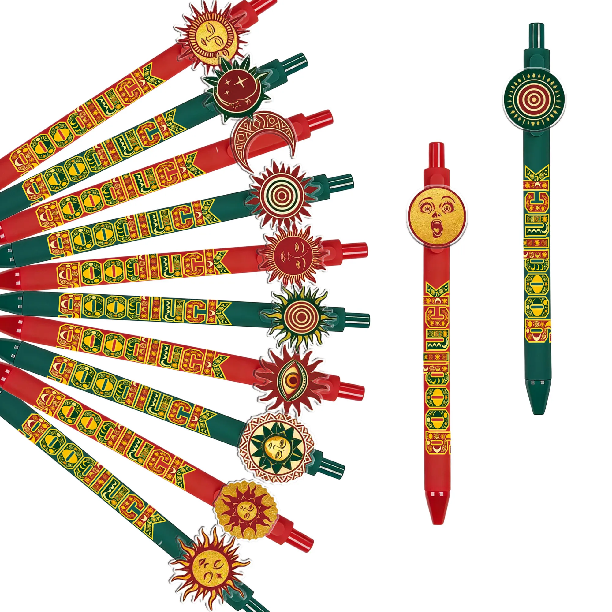 

12pcs creative moon and sun themed ballpoint pens suitable for students to write and give to family, friends, and colleagues