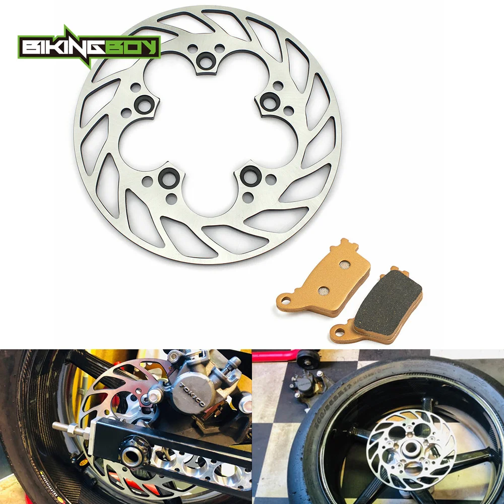 BIKINGBOY For Suzuki GSXR 600 750 11 12 13 14 15 16 17 18 19 20 21 GSX-R 1000 2009-2016 10 Rear Brake Disc Rotor Disk + Pads Set