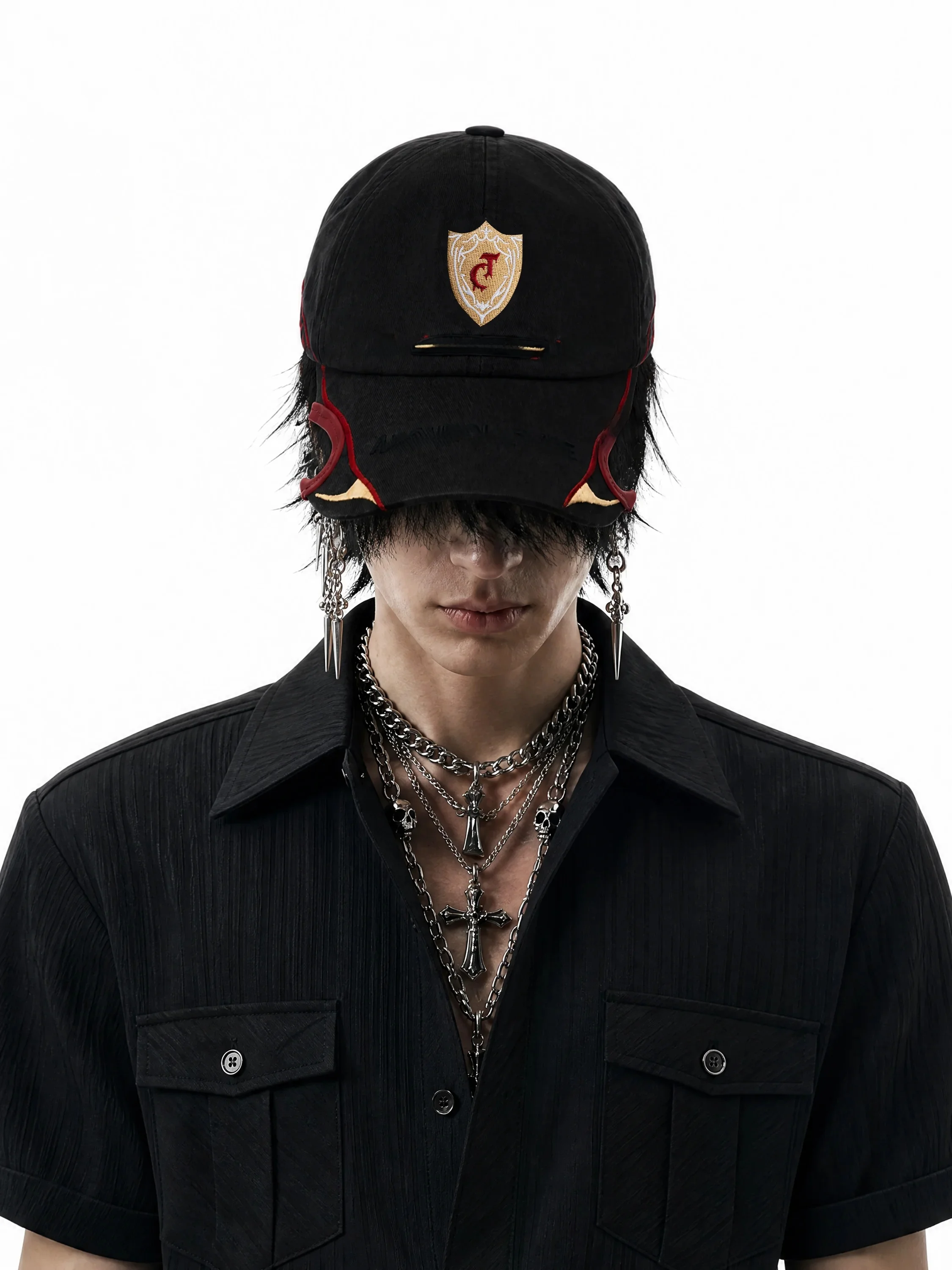 chapeau-bob-brode-argue-heavyweight-shield-style-course-color-block-visiere-courbee-unisexe-streetwear-reglable-coton