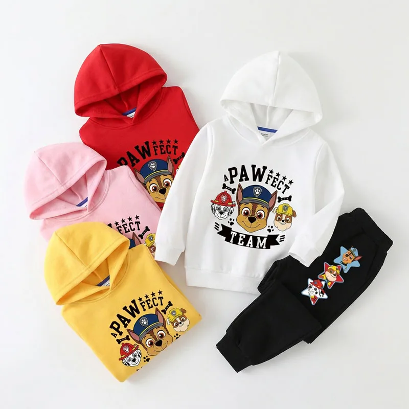 2026 Autumn Spring Children's Clothing Set Boys Thin Sweatshirt and Sweatpant Two Piece Suit PAW Patrol Kids Tracksuit Sweatsuit