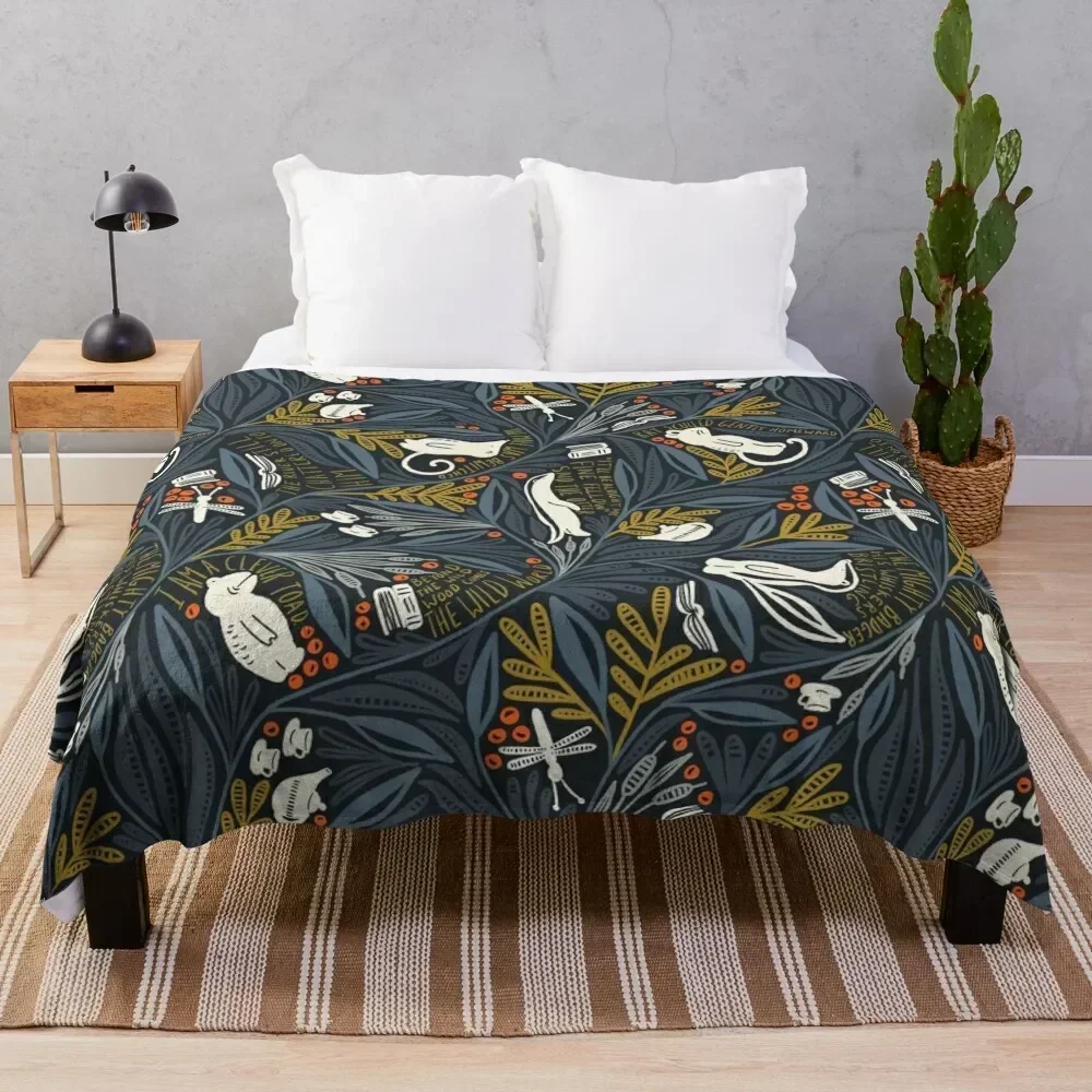 Wind in the Willows Throw Blanket Warm Flannel Blanket for Couch Chair Bedroom