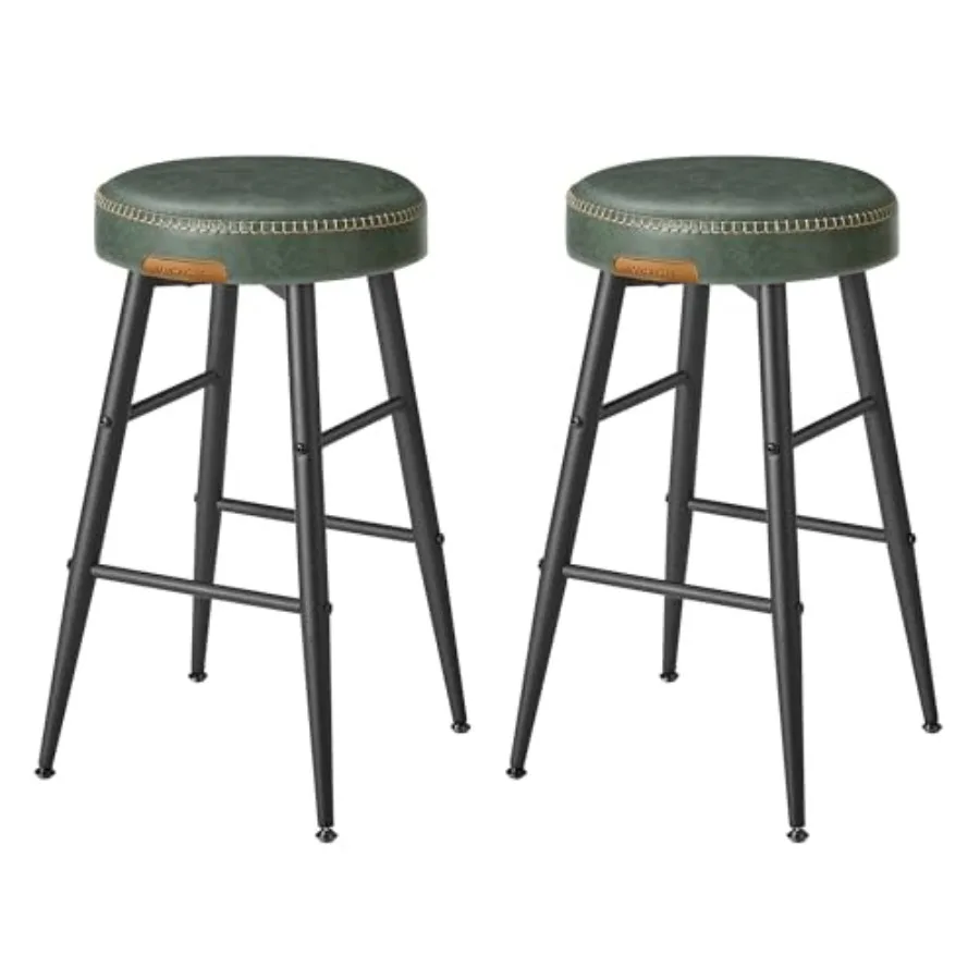 

EKHO Collection - Bar Stools Set of 2, Counter Height Bar Stools, Kitchen Counter Stools, Mid-Century Modern Backless Counter S