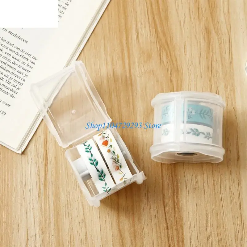 Y2GD 4Pcs Light Weight Tape Dispensers Tape Holder Offering Easy Storage with Cutter