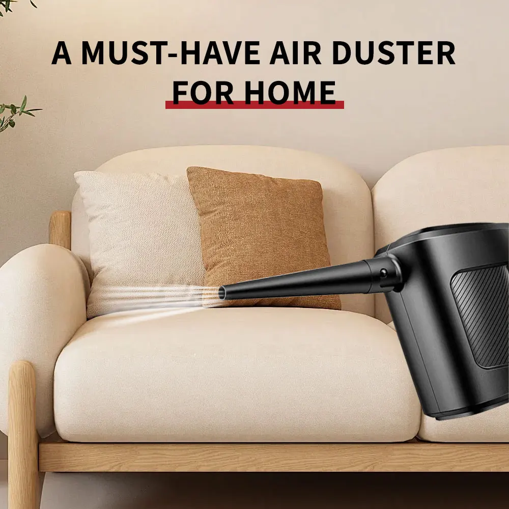 Electric Compressed Air Dust Collector 400W Powerful Blower Handheld Household Vacuum Cleaner Computer Car Notebook Dust Removal