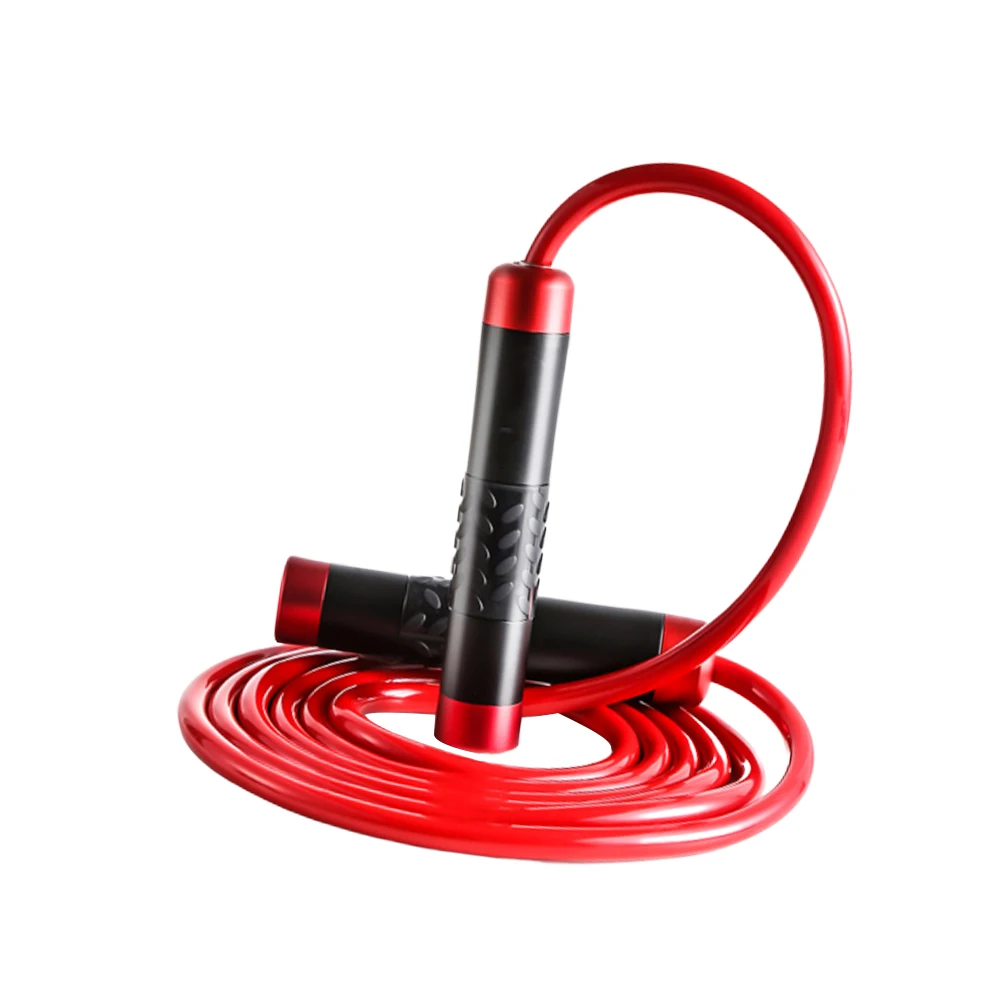 

Weighted Skipping Rope Cable Jump Ropes Fitness Aluminum Alloy Adustable Gym Durable PVC Handles Cardio Workouts