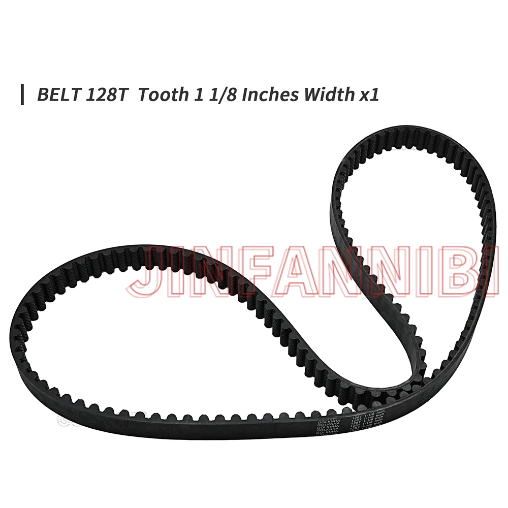 For Harley-Davidson 1991-2003 Sportster Series all models, 128T, 1 1/8 Inch Width Drive Belt Replace 40022-91