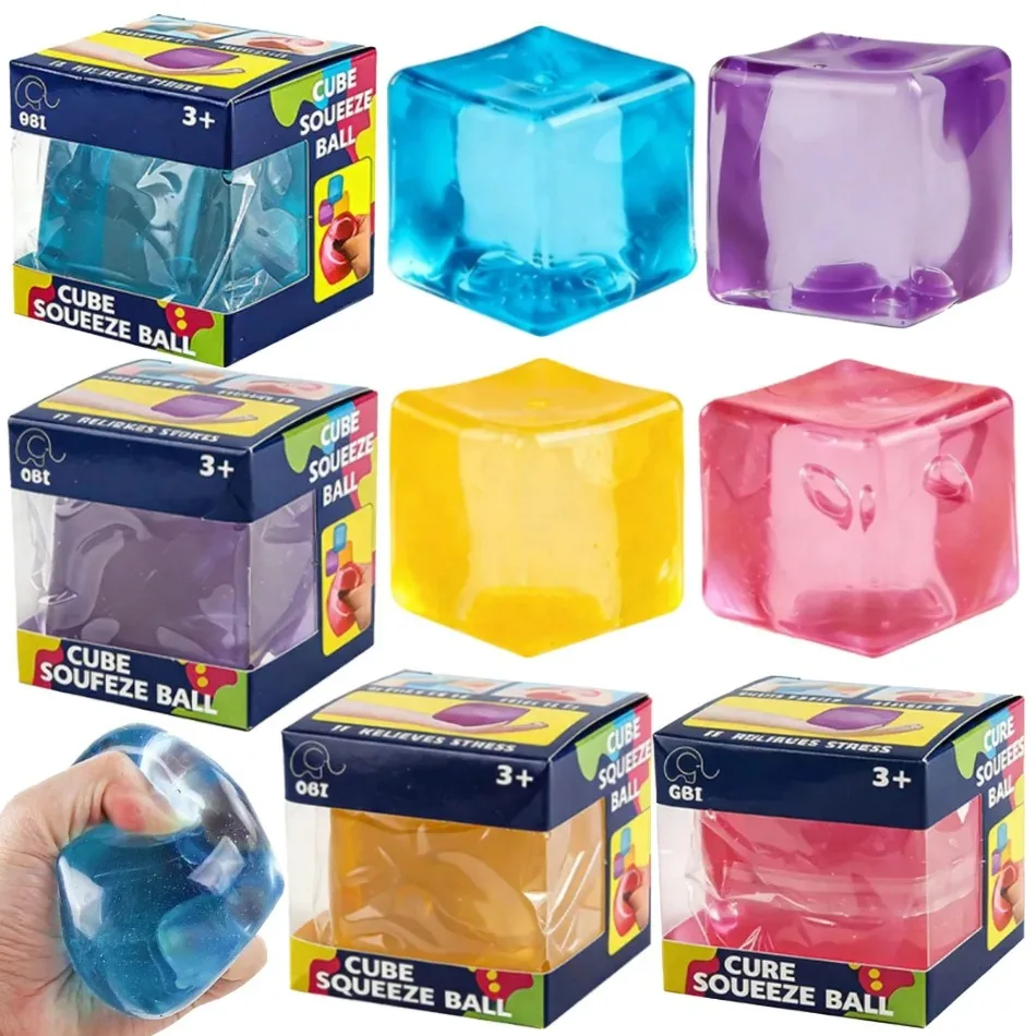 Schylling Needoh Nice Cube Sensory Fidget Cube Stress Relief Anxiety Sensory Tool for Focus ADHD & Office Desk Calming Gadget