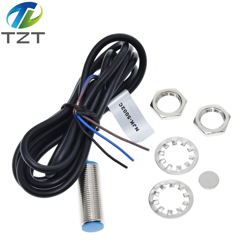 DIYTZT NJK-5002C Hall Effect Sensor Proximity Switch NPN 3-Wires Normally Open + Magne for arduino