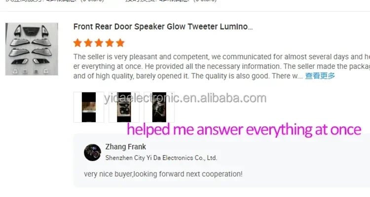 

2025 Hot Sell Car Interior Horn Glow Tweeter New Dedicated Stylish Horn Cover Ambient Light for BMW 7 Series G11 G12