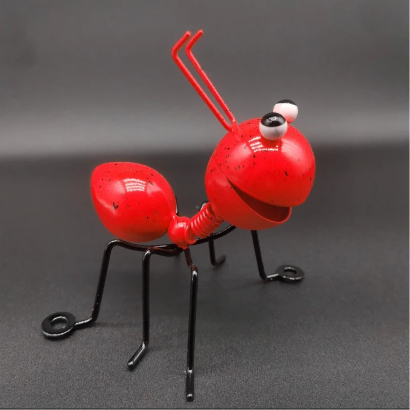 

Simulated Animals Iron Art Ant Home Decor Office Desk TV Room Cabinet Flower Pot Garden Horticultural Decoration Display