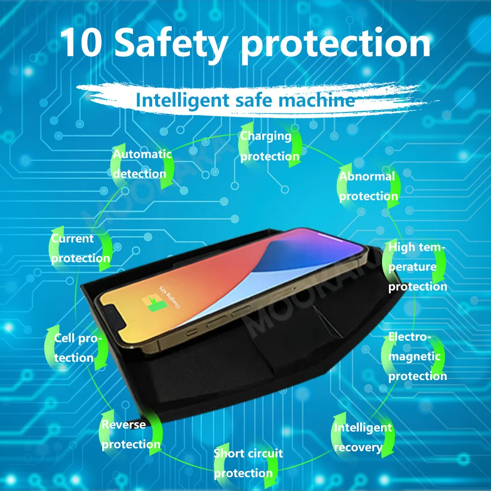 For Cadillac XTS ATS-L 2014-2018 Quick QI Car Wireless Charger Fast Charging Intelligent Infrared Mobile Phone Dashboard