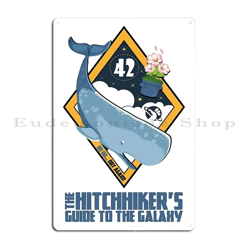 Don_t Panic 42 Metal Plaque Custom Design Design Pub Tin Sign Poster