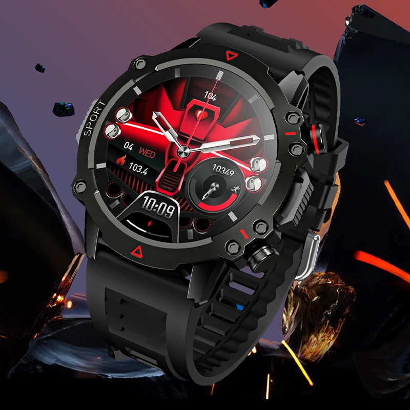 2024 New Watch 1.43 AMOLED TF10 PRO Outdoor Men\'s Smart Watch Suitable for Android IOS Sports Fitness Tracker Heart Monitor