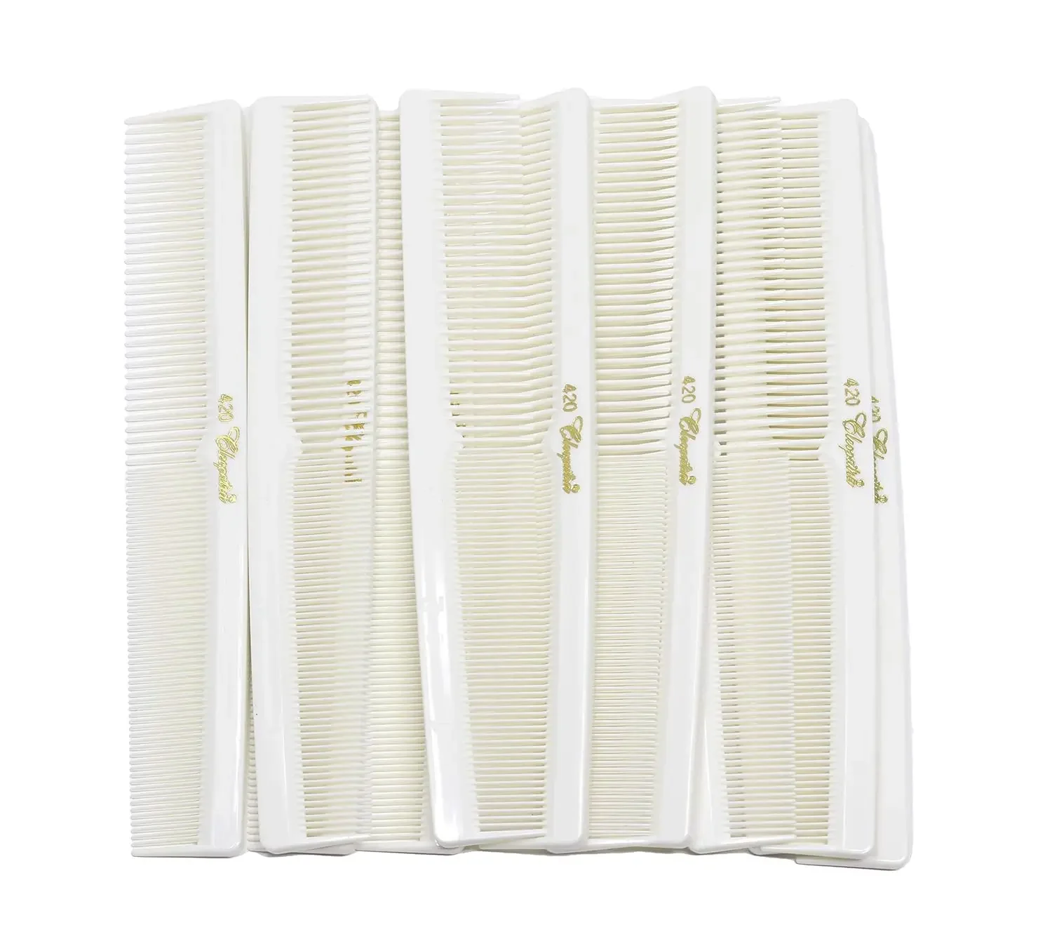 Professional 7-Inch Hair Cutting Combs, 12-Pack with Case for Barbers & Hairstylists
