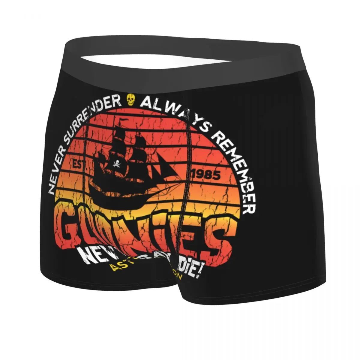 Custom The Goonies Boxer Shorts For 3D Printed Never Say Die Sloth Chunk Fratelli Skull Pirate Underwear Panties Underpants