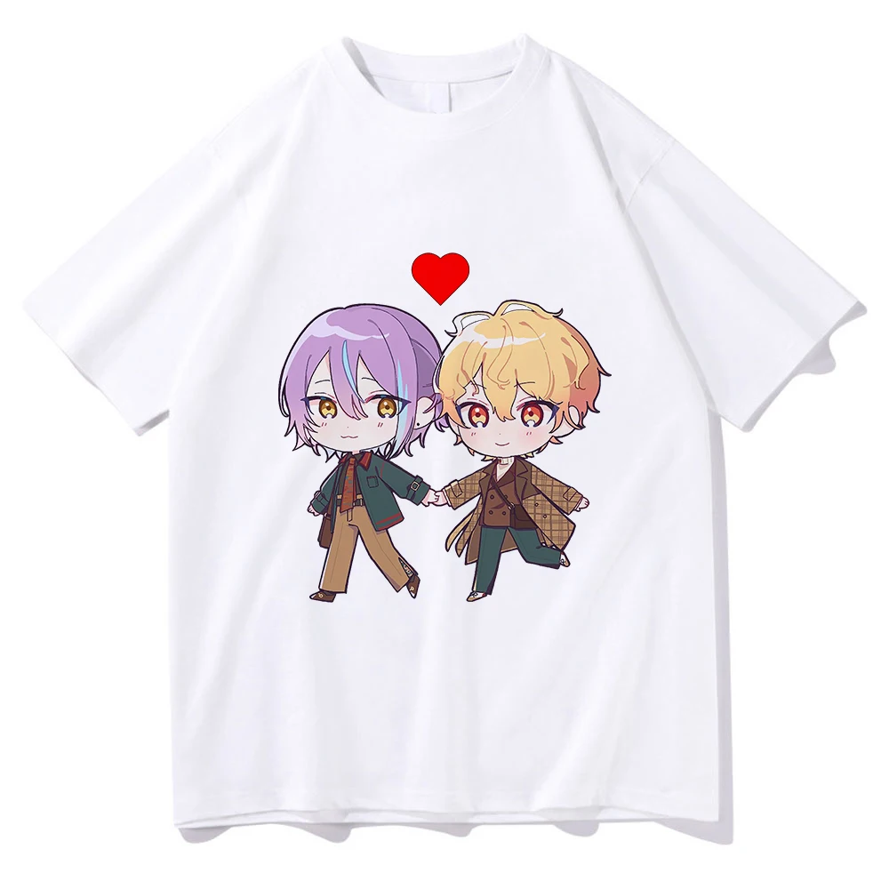 Ruikasa T Shirt Fashion Men Kawaii Cartoon Rui Kamishiro Tsukasa Tenma T-Shirt Unisex Valentine Couple Cotton Tees Shirts Gift