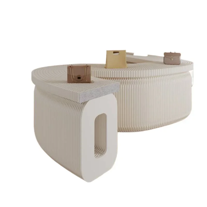 

Booth Foldable Simple Display Stand Paper Strip Nakajima Stand Exhibition Rack Display Rack Movable Display Cabinet