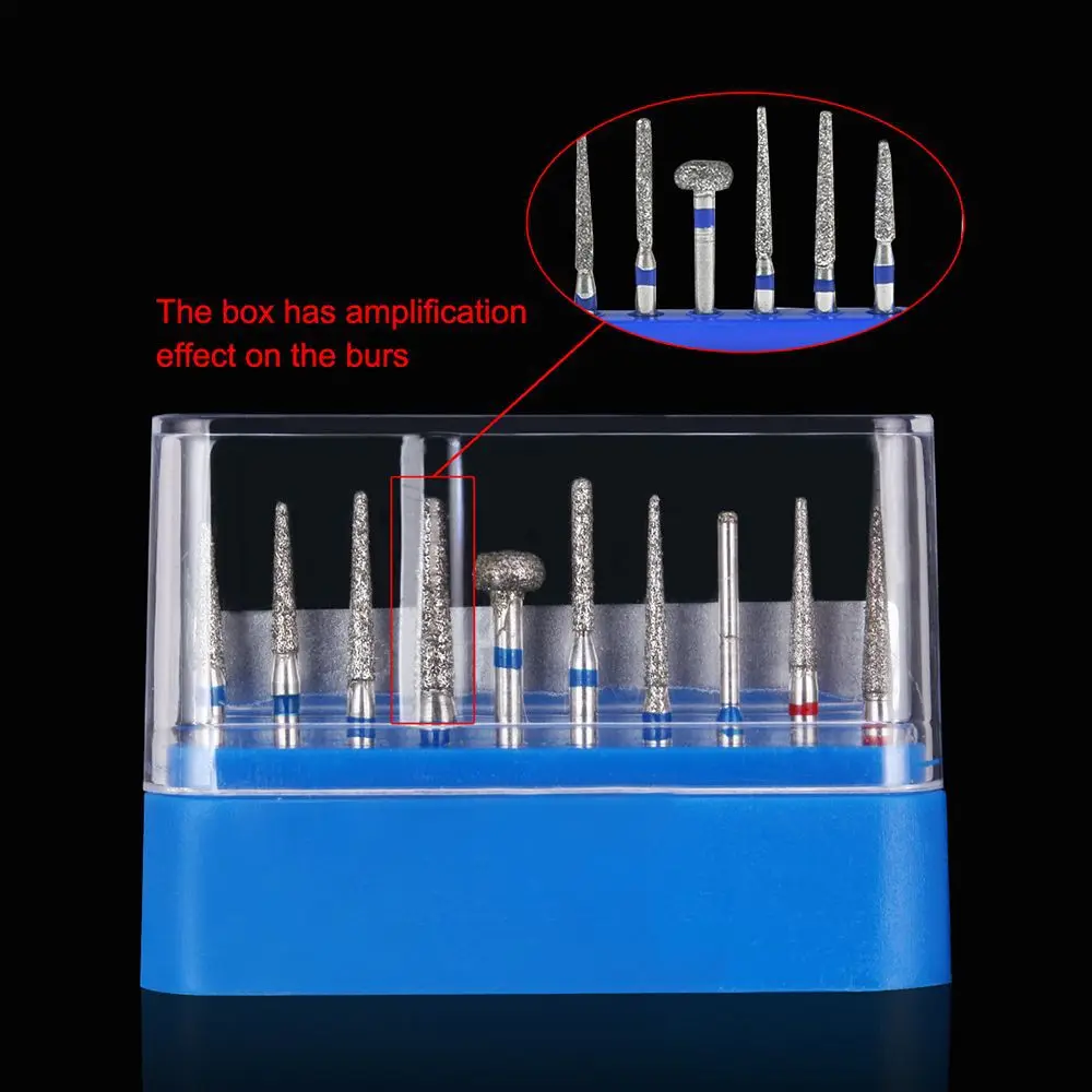 الأسنان الماس الأزيز لتلميع الأسنان ، FG الحفر لقبضة عالية السرعة ، تلميع مركب ، الخزف ، السيراميك ، دنتا ، 10 قطعة لكل عدة