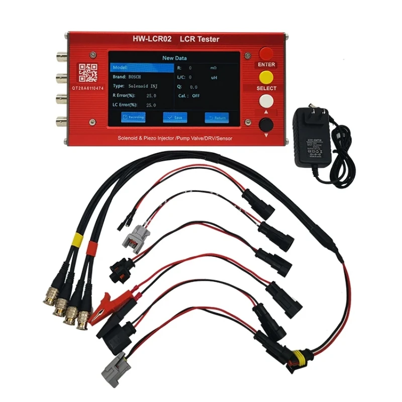 LCR02 digital bridge inductance capacitance resistance, CRIN Diesel injector pump EUI/EUP ZME and DRV valves tester