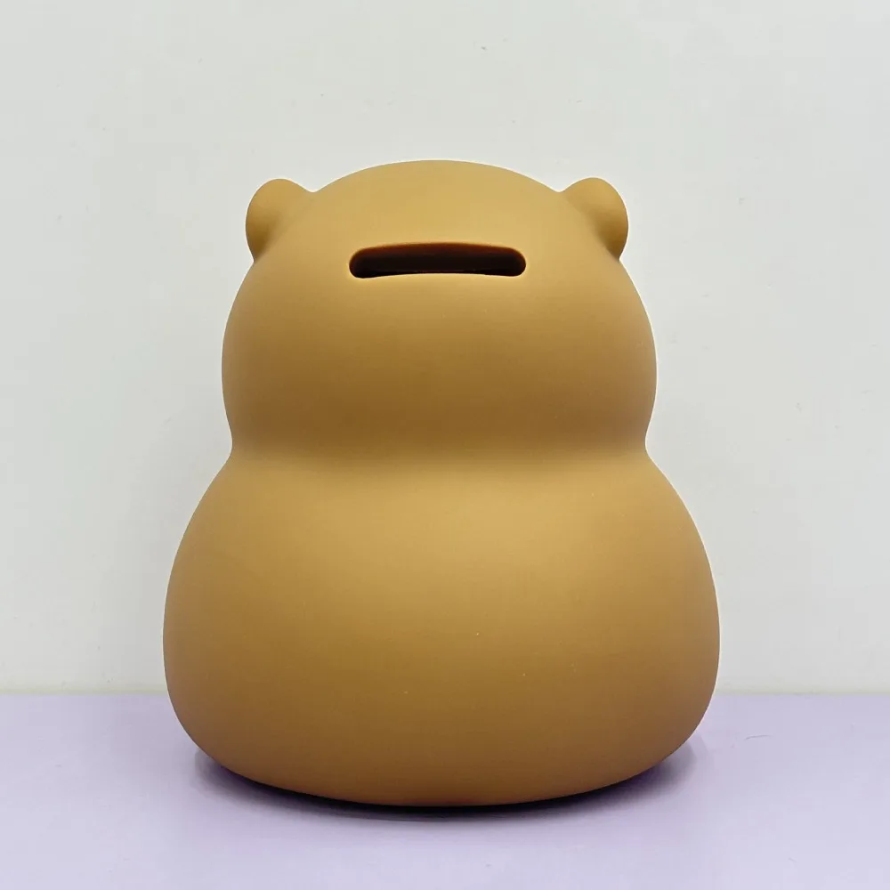 저축 탱크 카피바라 돼지 저금통 대용량 장식 카피바라 돈 상자 모델 Collectible Capybara Kids Storage Box