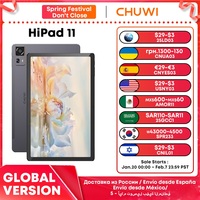 CHUWI HiPad 11 Tablet 10.95inch 1920x1200 FHD 4G LTE Unisoc T616 6GB LPDDR4 128GB Android 14 Tablet PC for Gaming Widevine L1