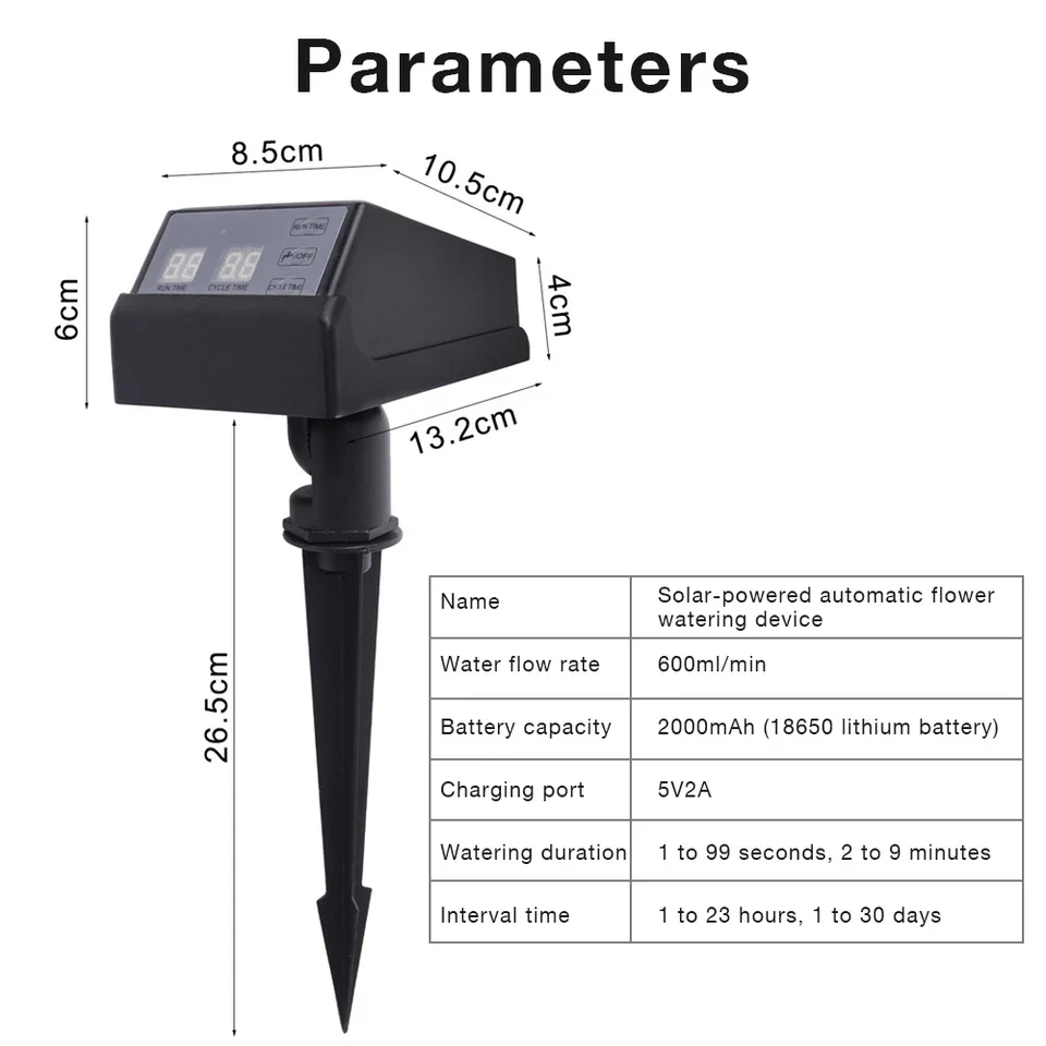 Neuer Solarbetriebener Bewässe – Outdoor Power With Timer Bewertung und Preis