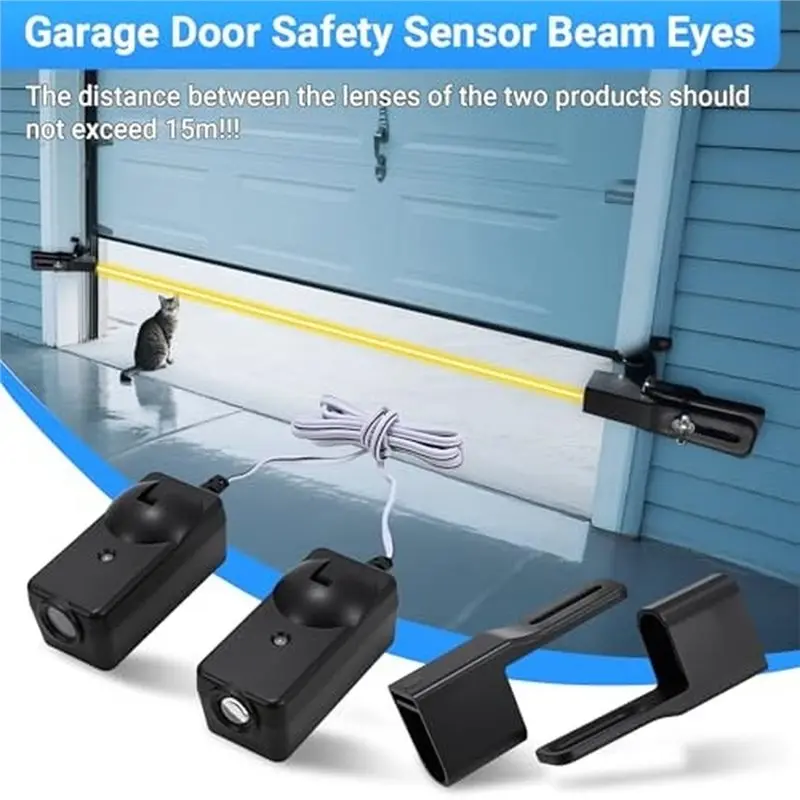 41A5034 Safety Sensor Kit For Liftmaster Chamberlain ,Garage Door Openers Made After 1997,Brackets Sun Shields.