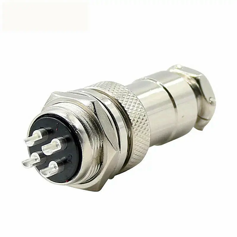 1set GX20 2/3/4/5/6/7/8 Pin Male + Female 20mm L94-100Y Circular Wire Panel Aviation Connector Socket Plug with Cap Lid