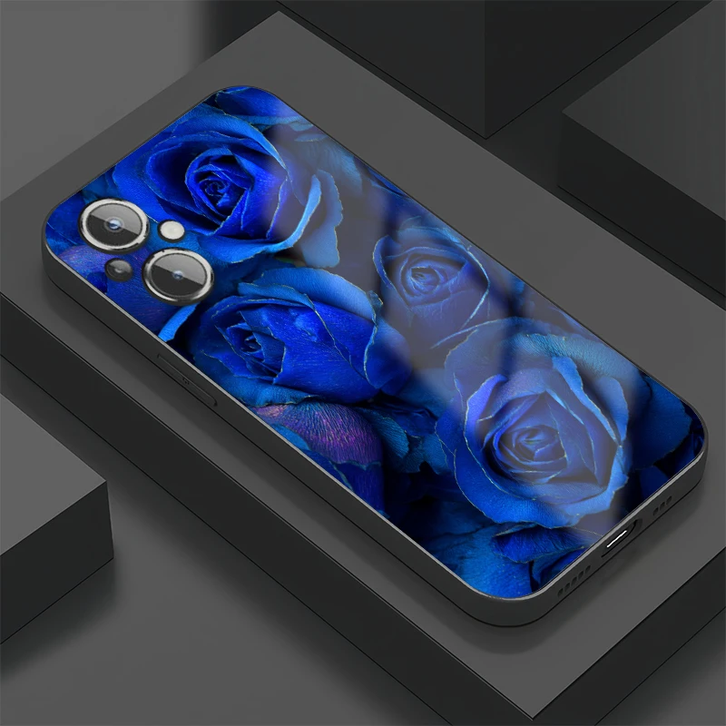 

Чехол для телефона с цветочным принтом розы для Oneplus Ace Pro, чехол из закаленного стекла для One Plus Ace 3 2 Pro, роскошная противоударная задняя крышка